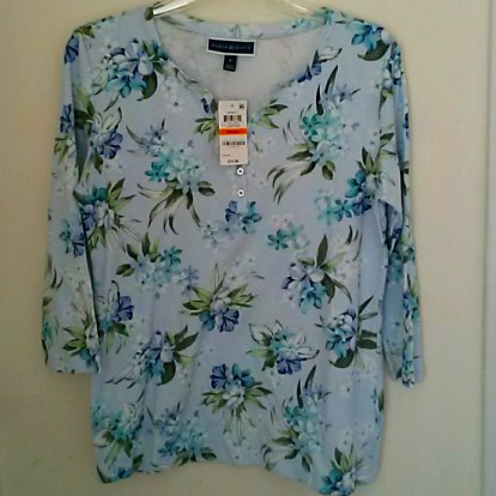 Karen Scott.knit top.